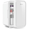 YASHE Mini réfrigérateur, 6 litres/8 canettes 220-240 V AC/DC Réfrigérateur thermoélectrique portable pour chambre à coucher, so