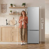 Comfee' RCB268LS2EU(E) Réfrigérateur Combiné, 262L, Acier Inoxydable | Grande Capacité 262L (197+65), Low Frost, Hauteur 177,3 c