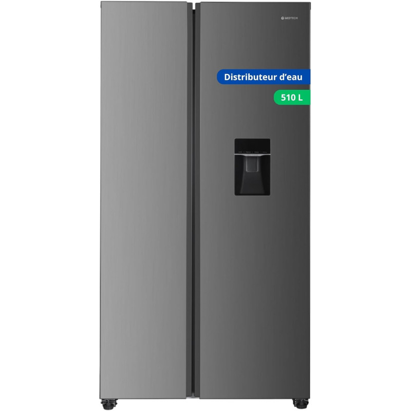 GEDTECH Réfrigérateur multi-portes GSBS510IXT 510L (324L + 181L) - Inox
