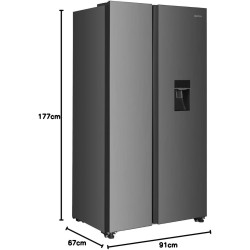 GEDTECH Réfrigérateur multi-portes GSBS510IXT 510L (324L + 181L) - Inox