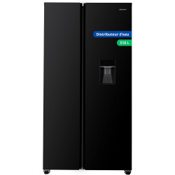 GEDTECH Réfrigérateur multi-portes GSBS510BL 510L (324L + 181L) - Distributeur d'eau - Noir