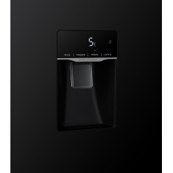 GEDTECH Réfrigérateur multi-portes GSBS510BL 510L (324L + 181L) - Distributeur d'eau - Noir