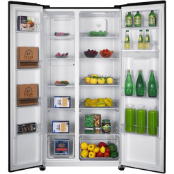 GEDTECH Réfrigérateur multi-portes GSBS510BL 510L (324L + 181L) - Distributeur d'eau - Noir