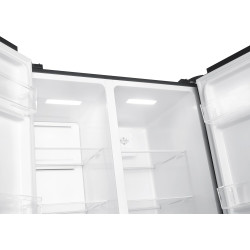 GEDTECH Réfrigérateur multi-portes GSBS510BL 510L (324L + 181L) - Distributeur d'eau - Noir