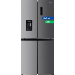 GEDTECH Réfrigerateur multi-portes GMP470IXT 470L (301L + 169L) - Distributeur d'eau - No Frost - Inox