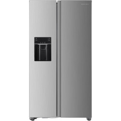 GEDTECH Réfrigérateur Américain GSBSA513IX Side by Side 513L - Distributeur d'eau et machine à glaçons automatique - Inox