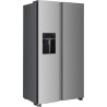 GEDTECH Réfrigérateur Américain GSBSA513IX Side by Side 513L - Distributeur d'eau et machine à glaçons automatique - Inox