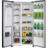 GEDTECH Réfrigérateur Américain GSBSA513IX Side by Side 513L - Distributeur d'eau et machine à glaçons automatique - Inox