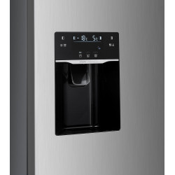 GEDTECH Réfrigérateur Américain GSBSA513IX Side by Side 513L - Distributeur d'eau et machine à glaçons automatique - Inox