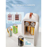 FOHERE Mini Frigo de Chambre 5 Litres/ 6 Canettes, Petit Frigo Thermoélectrique CA/CC, Cosmetique, Mini Réfrigérateurs pour Bois
