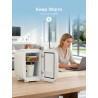 FOHERE Mini Frigo de Chambre 5 Litres/ 6 Canettes, Petit Frigo Thermoélectrique CA/CC, Cosmetique, Mini Réfrigérateurs pour Bois