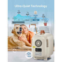 FOHERE Mini Frigo de Chambre 5 Litres/ 6 Canettes, Petit Frigo Thermoélectrique CA/CC, Cosmetique, Mini Réfrigérateurs pour Bois