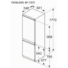 Bosch KIV86VSE0 Série 4 - Réfrigérateur combiné, encastrable, éclairage LED