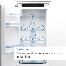 Bosch KIV86VSE0 Série 4 - Réfrigérateur combiné, encastrable, éclairage LED