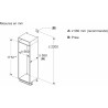 Bosch KIV86VSE0 Série 4 - Réfrigérateur combiné, encastrable, éclairage LED