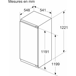 Bosch KIR41VFE0 Série 4 - Réfrigérateur, encastrable, Cool Airflow