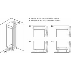Bosch KIR41VFE0 Série 4 - Réfrigérateur, encastrable, Cool Airflow