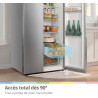 Comfee' RCS536LS01EU(E) Réfrigérateur Side by Side, No Frost, 553L, Blanc | 347 L Pour Le Réfrigérateur, 206 L Pour Le Congélate