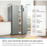 Comfee' RCS536LS01EU(E) Réfrigérateur Side by Side, No Frost, 553L, Blanc | 347 L Pour Le Réfrigérateur, 206 L Pour Le Congélate