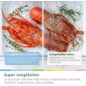 Comfee' RCS536LS01EU(E) Réfrigérateur Side by Side, No Frost, 553L, Blanc | 347 L Pour Le Réfrigérateur, 206 L Pour Le Congélate