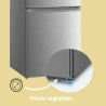 Comfee' RCB359IX2 Réfrigérateur Combiné, 262L(197+65), Grande Capacité, Low Frost, Hauteur 177,3 cm, Faible Bruit 39 dB, Éclaira