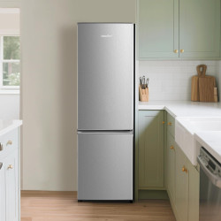Comfee' RCB359IX2 Réfrigérateur Combiné, 262L(197+65), Grande Capacité, Low Frost, Hauteur 177,3 cm, Faible Bruit 39 dB, Éclaira