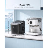 EASYERA Machine à Glaçons, Design Compact et Fin, 12 Kg/24H, 2 Tailles de Glaçons, Machine a Glacons Autonettoyante, Ice Maker P