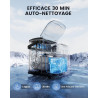 EASYERA Machine à Glaçons, Design Compact et Fin, 12 Kg/24H, 2 Tailles de Glaçons, Machine a Glacons Autonettoyante, Ice Maker P