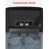 KitchenBrothers Machine a Glacons Professionnel - Machine a Glace Pilée - Machines à Glaçons - Machine a Glacon - Portable Avec 