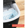 KitchenBrothers Machine a Glacons Professionnel - Machine a Glace Pilée - Machines à Glaçons - Machine a Glacon - Portable Avec 