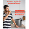 KitchenBrothers Machine a Glacons Professionnel - Machine a Glace Pilée - Machines à Glaçons - Machine a Glacon - Portable Avec 
