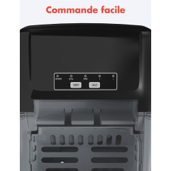 KitchenBrothers Machine a Glacons Professionnel - Machine a Glace Pilée - Machines à Glaçons - Machine a Glacon - Portable Avec 