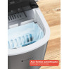 KitchenBrothers Machine a Glacons Professionnel - Machine a Glace Pilée - Machines à Glaçons - Machine a Glacon - Portable Avec 