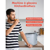 KitchenBrothers Machine a Glacons Professionnel - Machine a Glace Pilée - Machines à Glaçons - Machine a Glacon - Portable Avec 