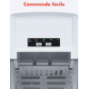 KitchenBrothers Machine a Glacons Professionnel - Machine a Glace Pilée - Machines à Glaçons - Machine a Glacon - Portable Avec 