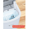 KitchenBrothers Machine a Glacons Professionnel - Machine a Glace Pilée - Machines à Glaçons - Machine a Glacon - Portable Avec 