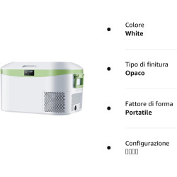 BINGI Glacière Electrique Voiture 12,8L à Compression avec Refroidissement Rapide - Réfrigérateur Portable Jusqu‘à -18°C, 12V/24