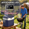 BINGI Glaciere a Compression 22L 12V/24V/230V Glacière Electrique Voiture -18°C - +20°C