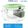 BINGI Compresseur glacière portable 12,8 litres 12/24 V CC et 230 V AC, mini réfrigérateur pour voiture, camion, camping, campin