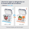 BINGI Glacière Electrique Voiture 18L Réfrigérateur de Voiture à Compression -18°C - +20°C