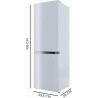 Cecotec bolero coolmarket combi 296 df blanc