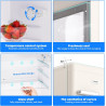 Mini Réfrigérateur Rétro 72L – Silencieux 43 dB, Design Vintage avec LED, 7 Niveaux de Température, pour Chambre, Bureau, Cuisin