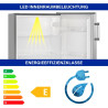 Bomann Réfrigérateur 242L inox VS7316-1-inox, Capacité nette : 242 litres, Éclairage intérieur à DEL, Contrôle de la température