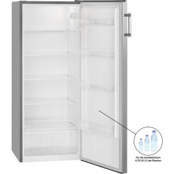 Bomann Réfrigérateur 242L inox VS7316-1-inox, Capacité nette : 242 litres, Éclairage intérieur à DEL, Contrôle de la température