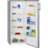 Bomann Réfrigérateur 242L inox VS7316-1-inox, Capacité nette : 242 litres, Éclairage intérieur à DEL, Contrôle de la température