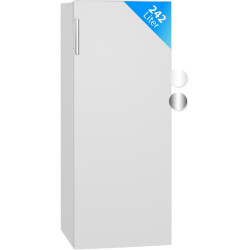 Bomann Réfrigérateur 242L blanc VS7316-1-blanc, Capacité nette : 242 litres, Éclairage intérieur à DEL, Contrôle de la températu