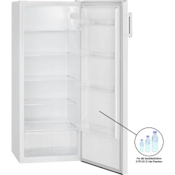 Bomann Réfrigérateur 242L blanc VS7316-1-blanc, Capacité nette : 242 litres, Éclairage intérieur à DEL, Contrôle de la températu