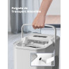 Machine à Glaçons, 12kg en 24h, 9 Glaçons en 6 à 8 Minutes, Blanc Machine a Glacons avec Fonction Autonettoyante, pour la Maison
