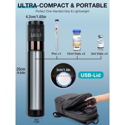 YOUSHARES Pochette Isotherme Insuline, Mini Réfrigérateur Insuline Bouteille Réfrigérée Stylo d'Insuline Voyage - Refroidissemen