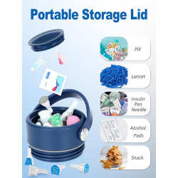 YOUSHARES Pochette Isotherme Insuline, 48H Trousse Isotherme Médicament Voyage pour Diabetique, Bouteille Isotherme pour Stylo I